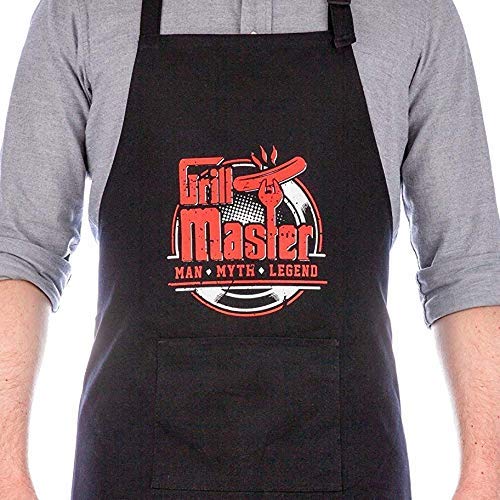 BBQ Grill Master Men's Apron Best Funny BBQ Grilling Apron