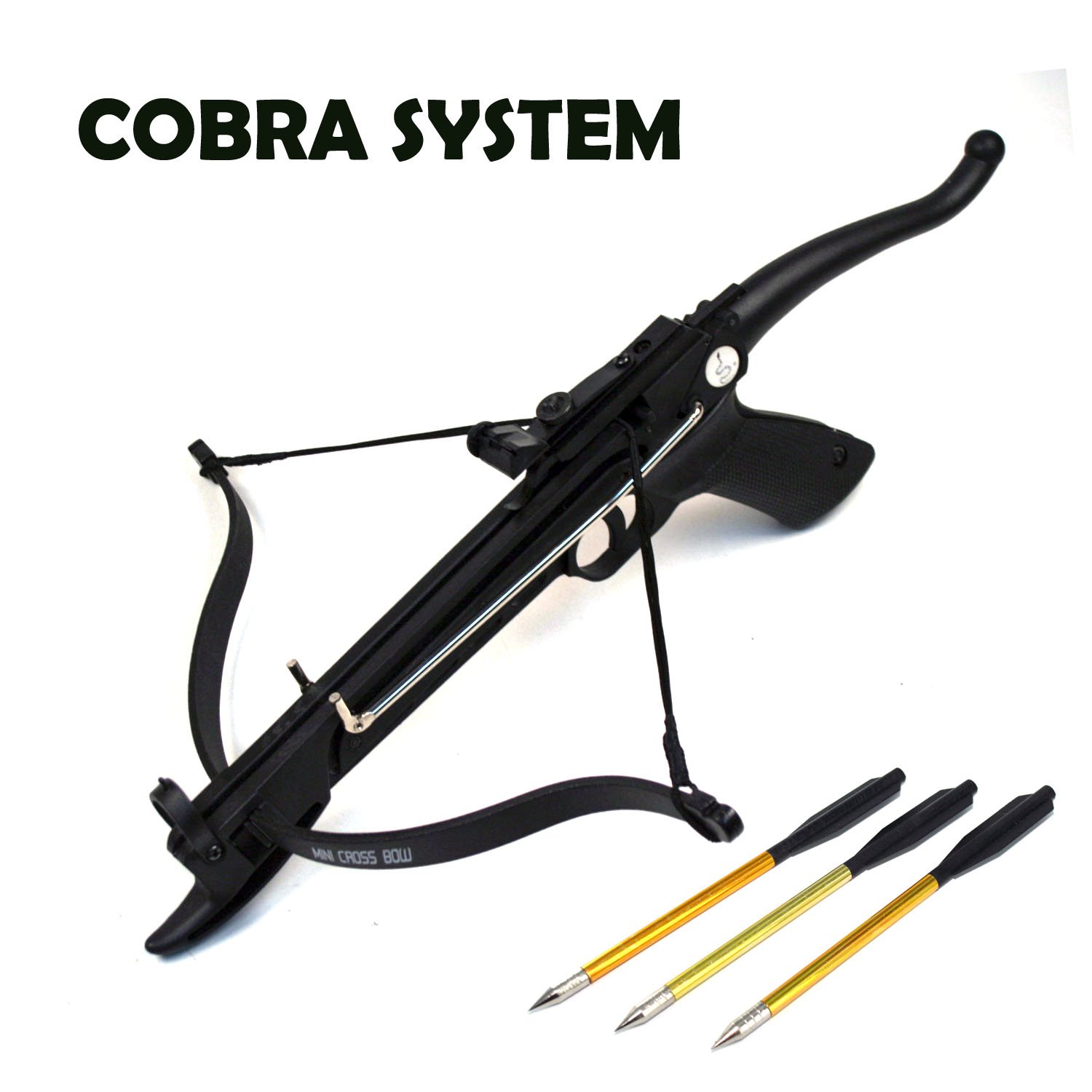 Ace Martial Arts Supply Self Cocking Draw Crossbow Pistol, 80-pound