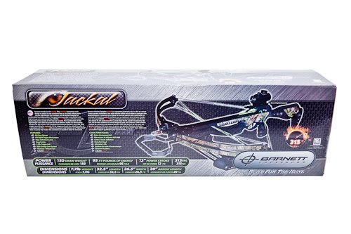 Barnett Jackal Crossbow Package (Quiver, 3 - 20-inch Arrows and Premium Red Dot Sight)