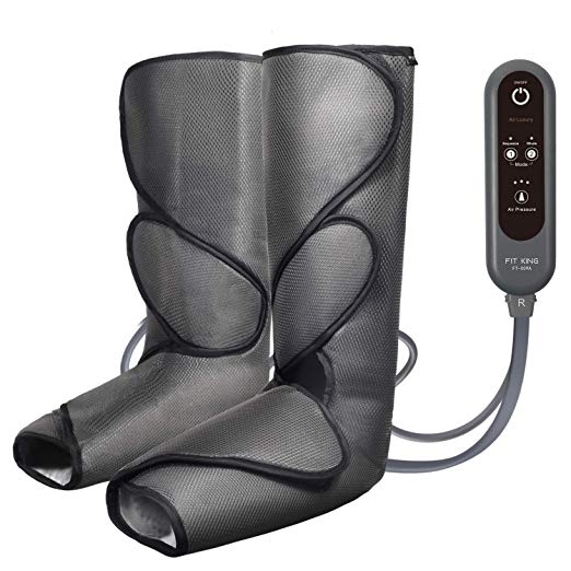 FIT KING Leg Air Massager for Circulation and Relaxation Foot and Calf Massage with Handheld Controller