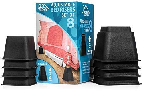 The Home Solutions 8-piece Adjustable Bed Riser