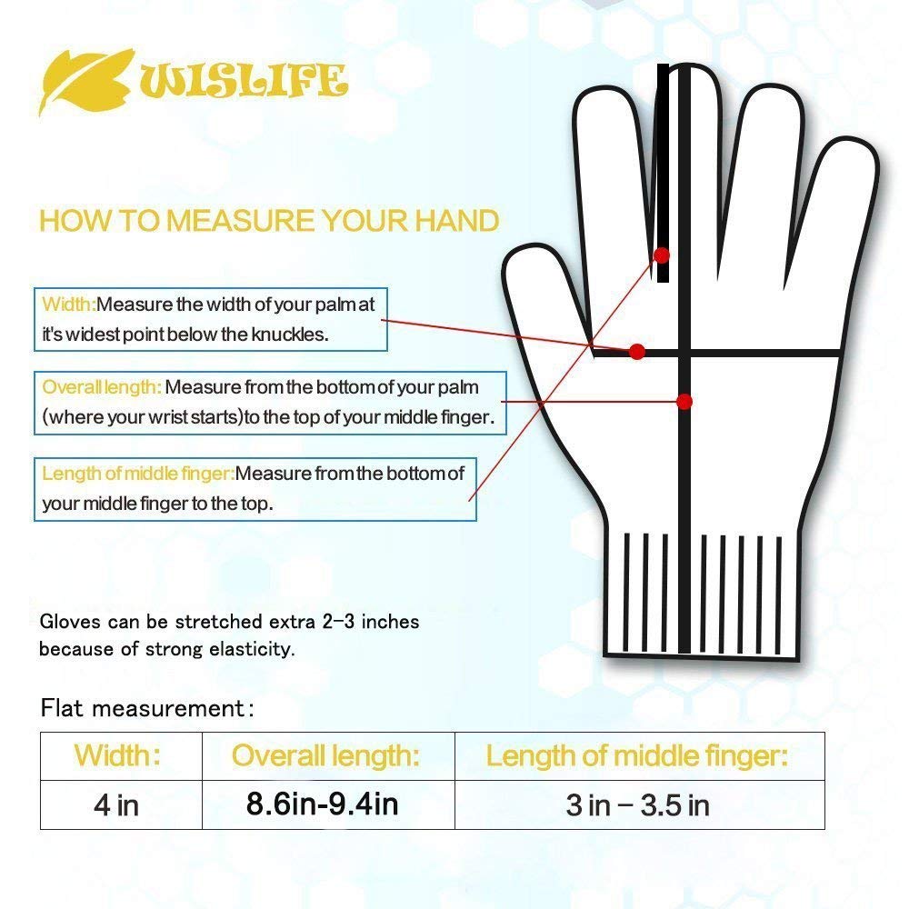WISLIFE Cut Resistant Gloves