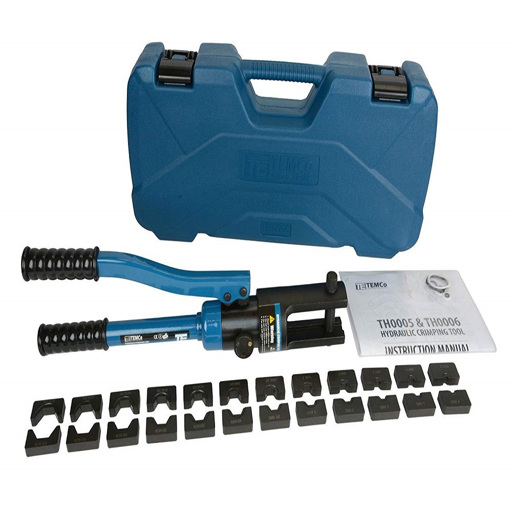 The 11 Ton TEMCO Hydraulic Cable Lug Crimper The 11 Ton TEMCO Hydraulic Cable Lug Crimper