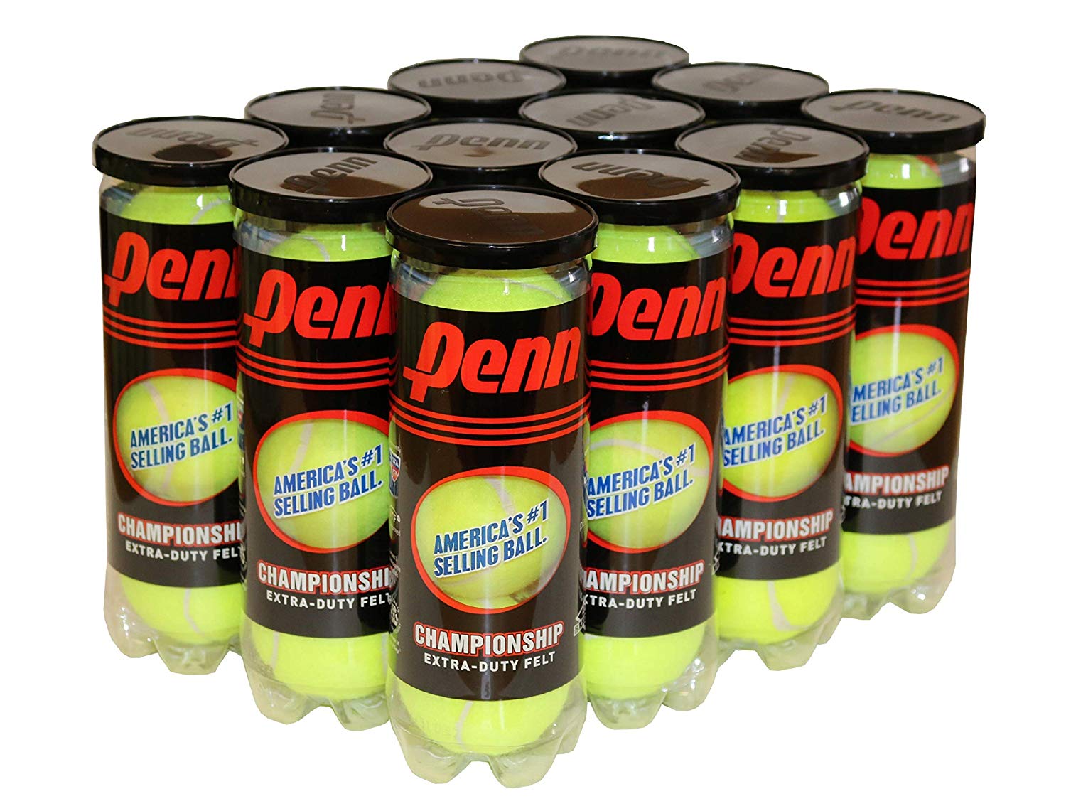 Penn Championship Tennis Balls - Extra Duty Felt Pressurized Tennis Balls