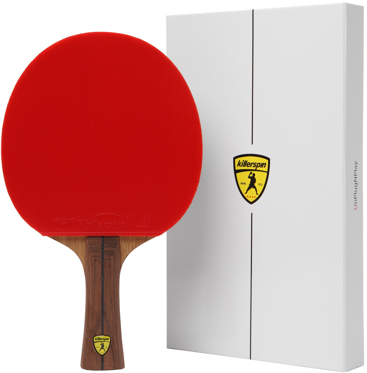 Killerspin Jet800 Speed N1 Ping Pong Paddle – Professional Table Tennis Paddle| 7-ply Wood/carbon Fiber Blade, Nitrx Rubbers| Flared Handle Ping Pong Racket| Memory Book Gift Box Storage Case