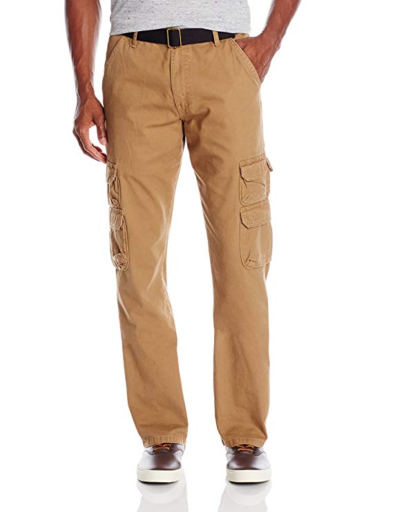 Wrangler Authentics Men's Premium Relaxed Fit Straight Leg Cargo Pant
