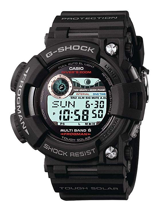 Casio G-Shock Frogman Digital Dial Black Resin Solar Quartz Mens Watch GWF1000-1. Casio G-Shock Frogman Digital Dial Black Resin Solar Quartz Mens Watch GWF1000-1.