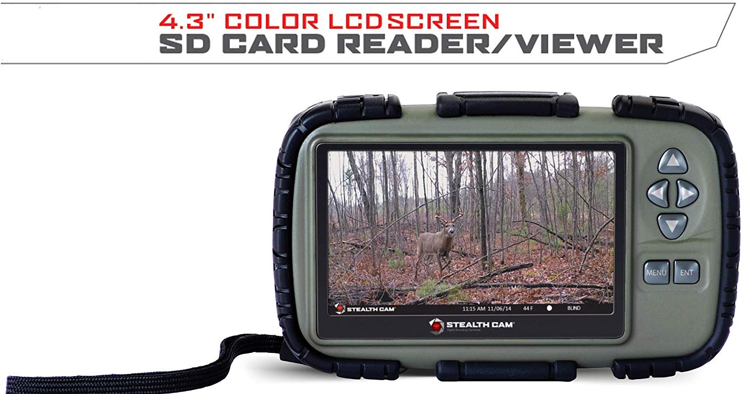 Stealth Cam SD Card Reader and Viewer with 4.3" LCD