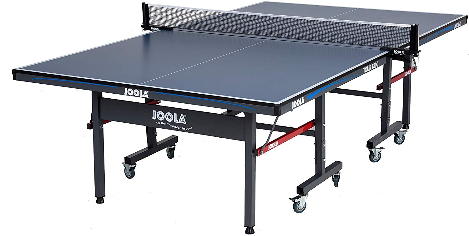 JOOLA Tour - Competition Grade MDF Indoor Table Tennis Table with Quick Clamp Ping Pong Net Set JOOLA Tour - Competition Grade MDF Indoor Table Tennis Table with Quick Clamp Ping Pong Net Set