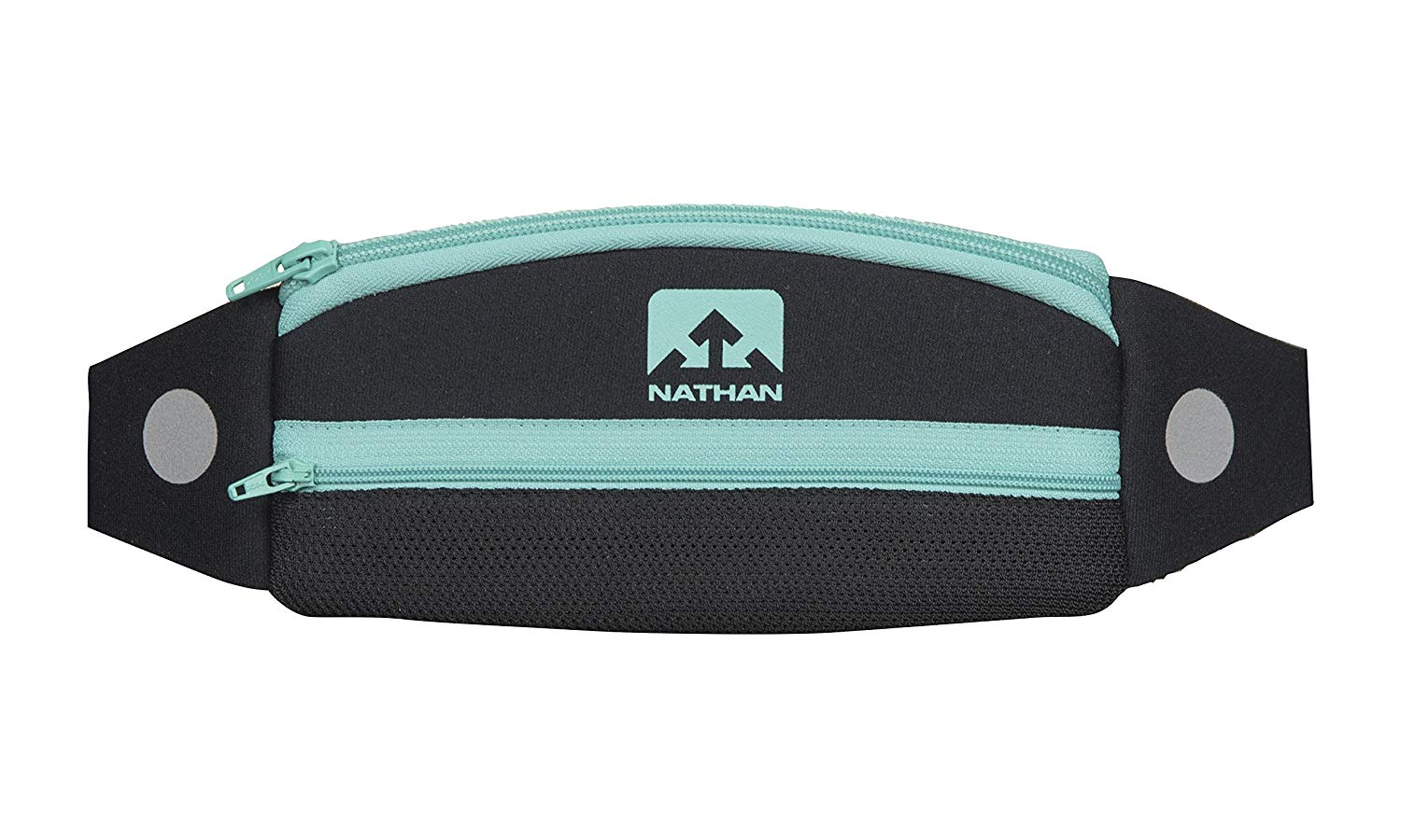 NATHAN Running Belt Waist Pack 5K with Reflective Detail, Zippers, and Adjustable Pouch