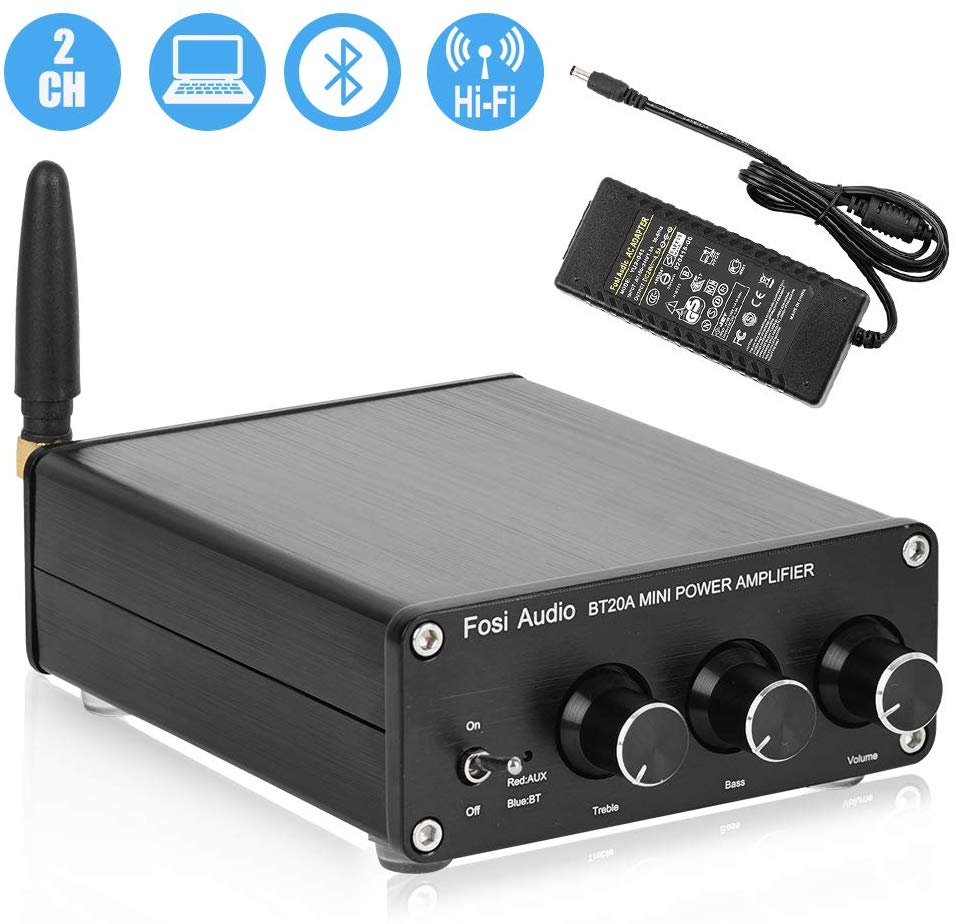 Fosi Audio BT20A Bluetooth 4.2 Stereo Audio Amplifier