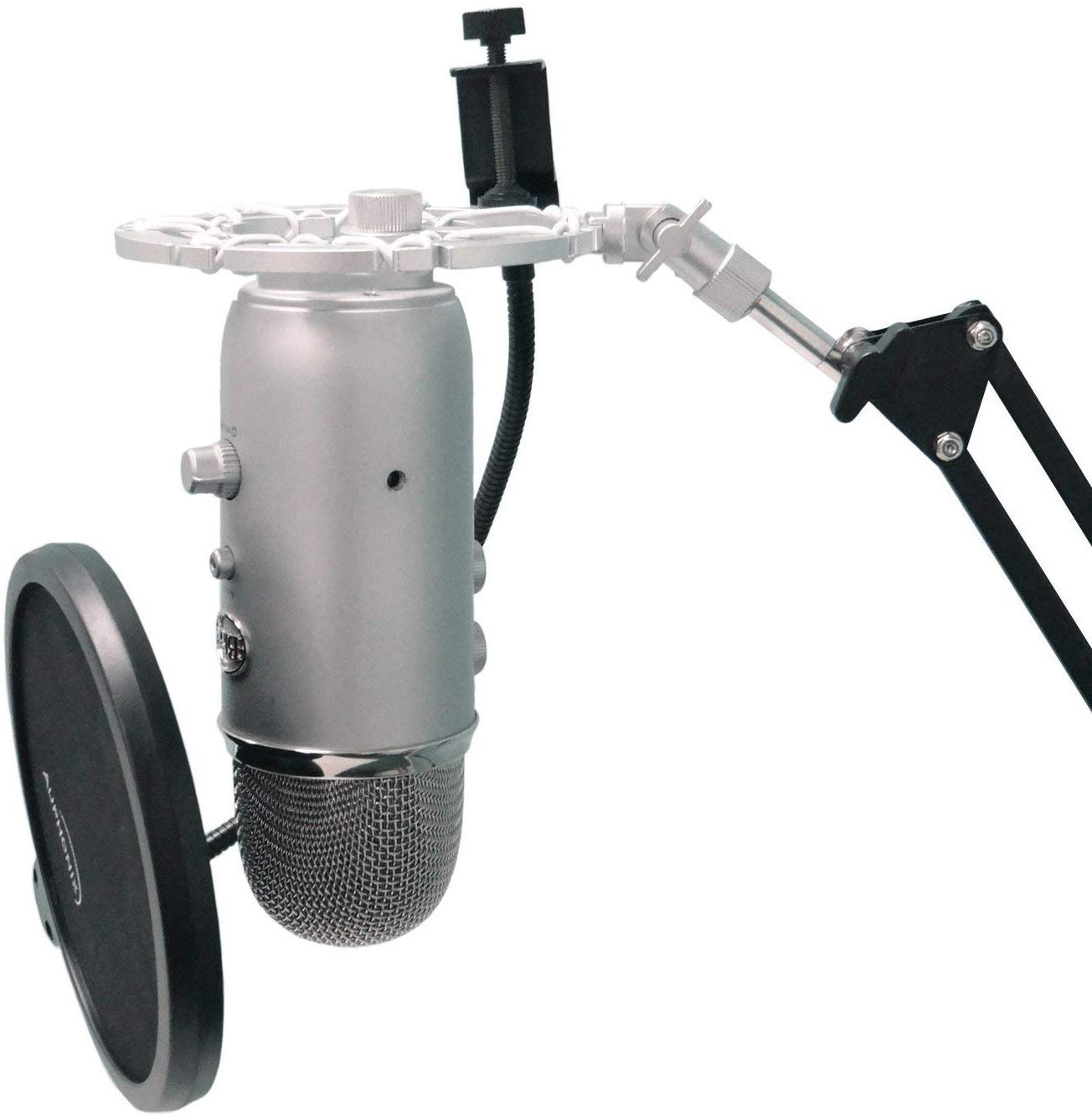 Blue Radius II Microphone Shock Mount for Yeti and Yeti Pro with Improved Hinge Design Blue Radius II Microphone Shock Mount for Yeti and Yeti Pro with Improved Hinge Design