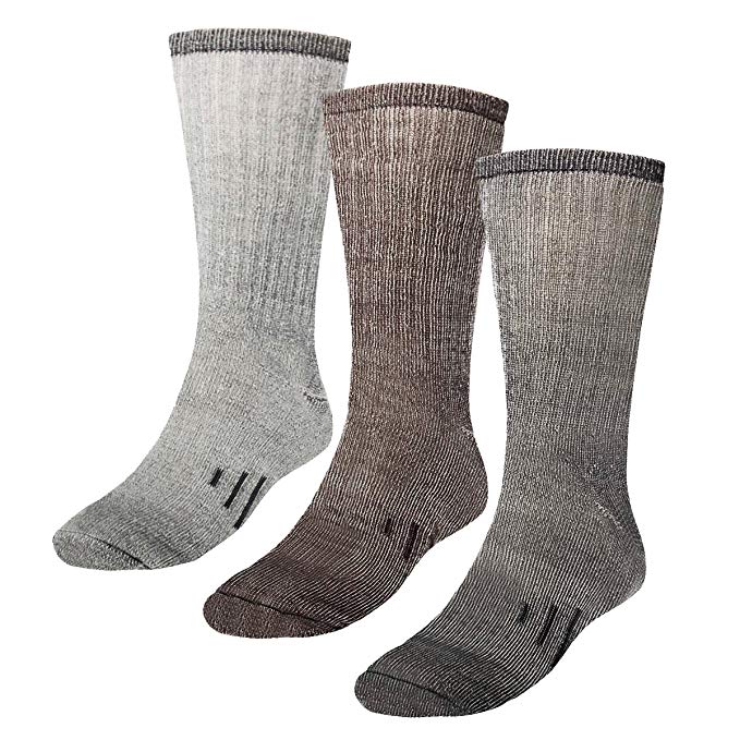 3 Pairs Thermal 80% Merino Wool Socks: