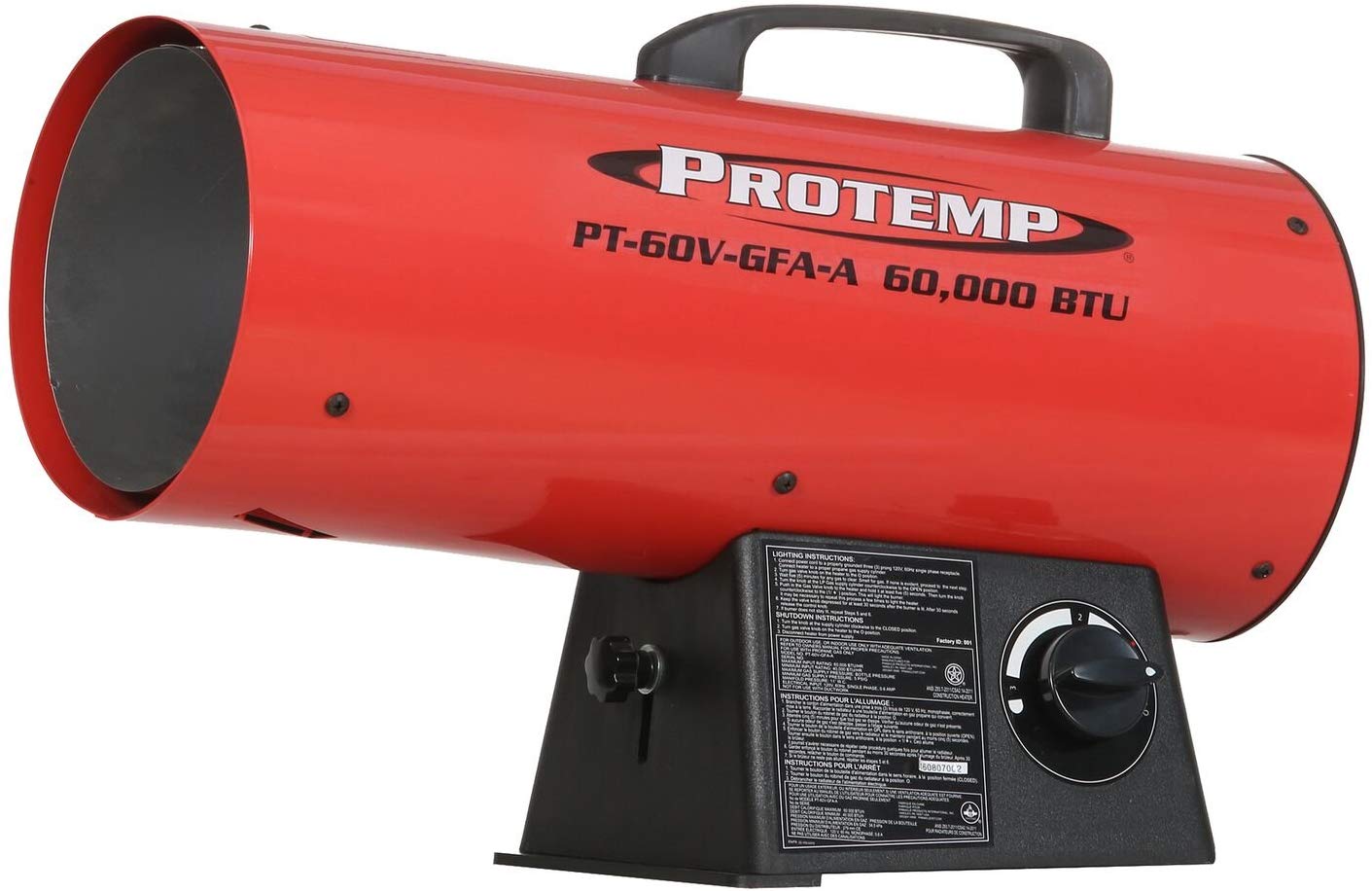 60,000 BTU Variable Propane Forced Air Heater