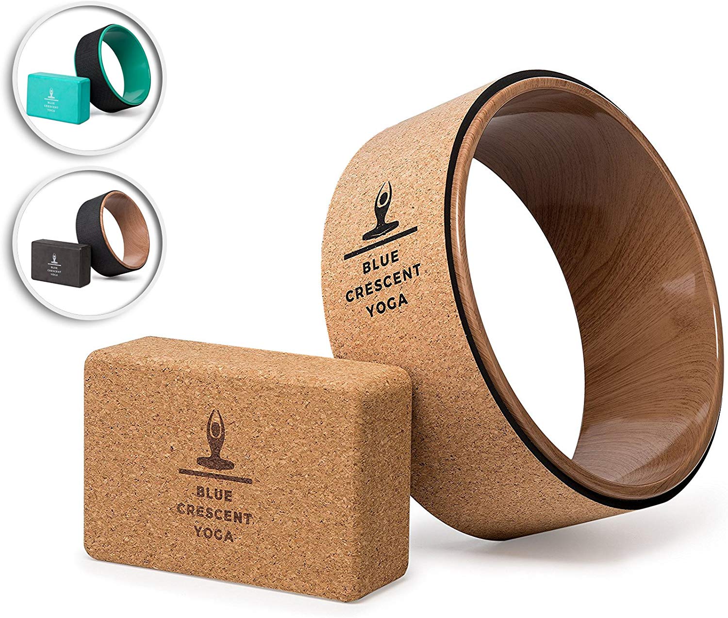 Blue Crescent Yoga, Yoga Wheel for Stretching