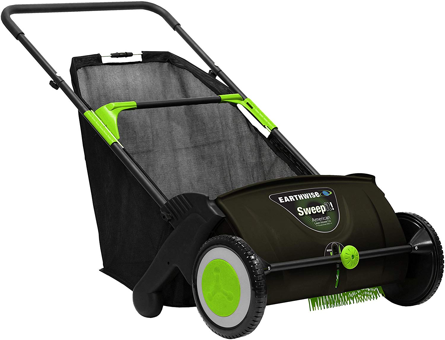 Earthwise LSW70021 21-Inch Leaf & Grass Push Lawn Sweeper, Width