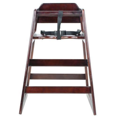 Excellent' Wooden High Chair, Walnut (Packaging May Vary).