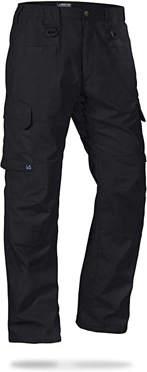 LA Police Gear Men's Operator Tactical Pant with Elastic Waistband