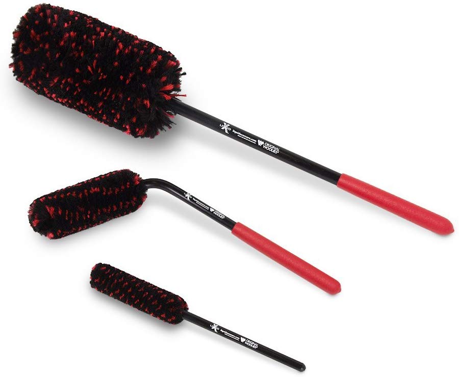 Liquid X Premium Car Care, Original Wheel Woolies Brushes 3 Piece Kit