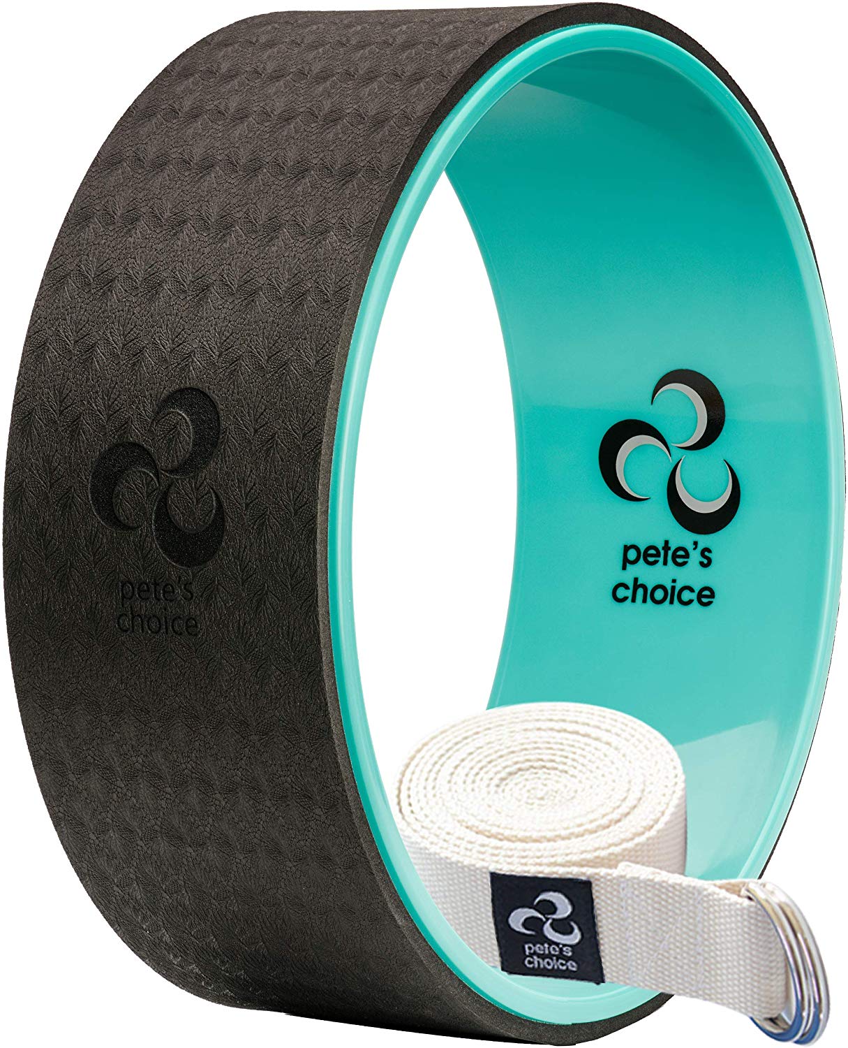 Pete's Choice Dharma Yoga Wheel with Bonus eBook & Free Yoga Strap