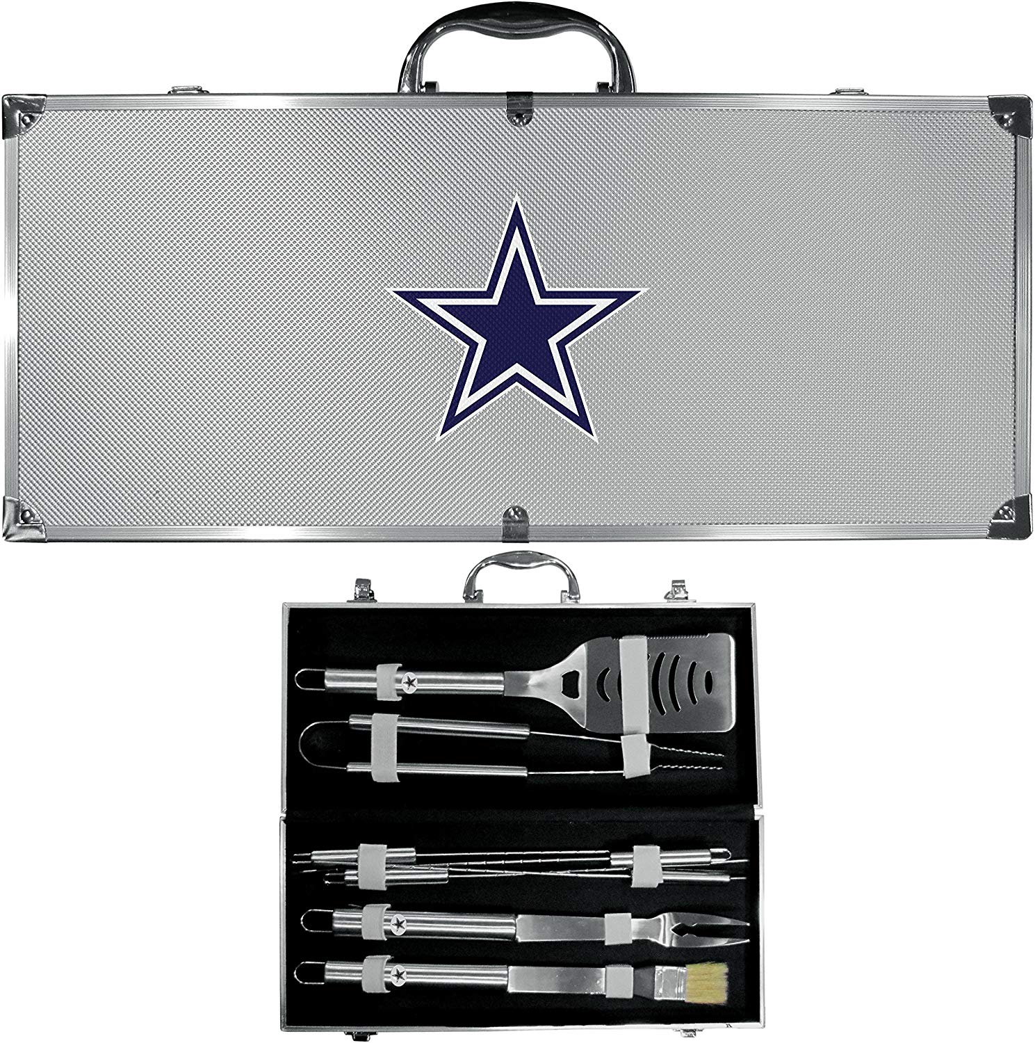 Siskiyou NFL 8 Piece BBQ Set with Case