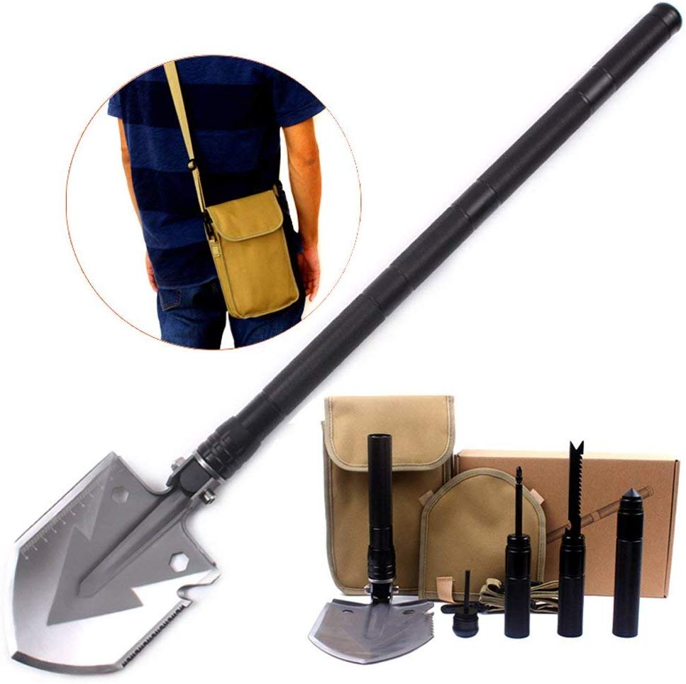 Utility Folding Shovel, MythGeek Survival Compact Folding Shovel Kit