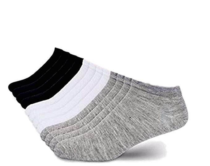 I & S Men's Low Cut No Show Ankle Socks