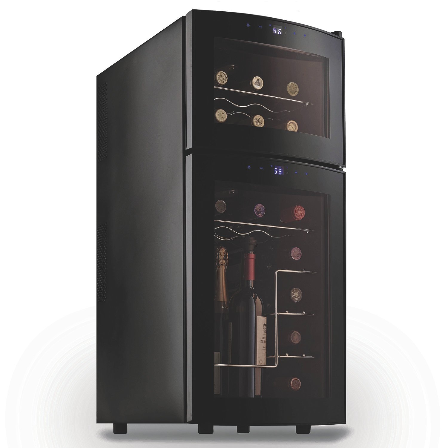 Wine Enthusiast  Silent 21 Bottle Dual Zone Wine Refrigerator
