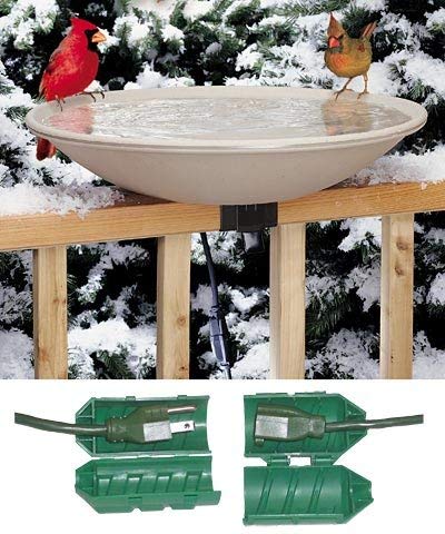 API Deck Mounted Heated Bird Bath