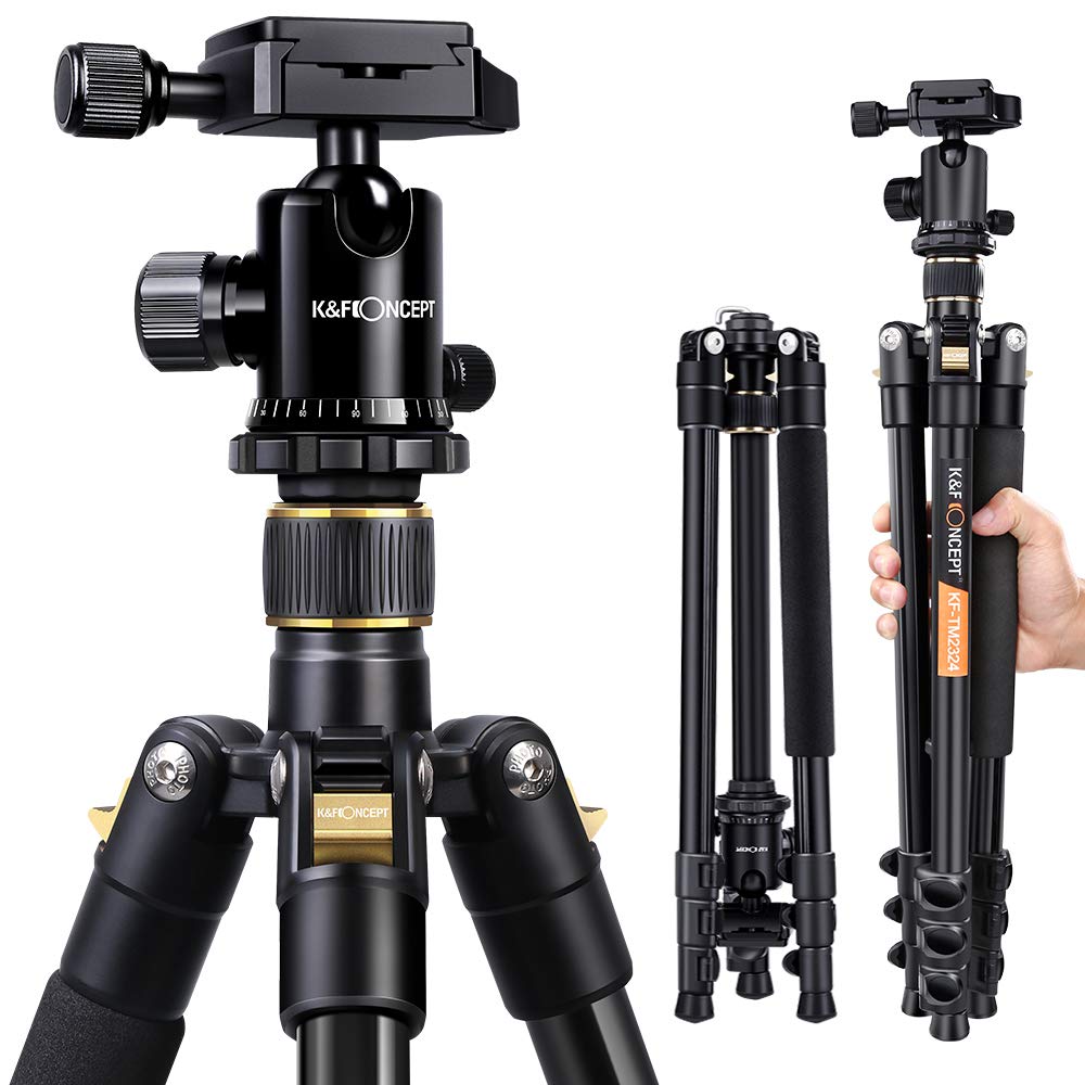 K&f Concept 62'' Dslr Tripod (Tm2324 Black)