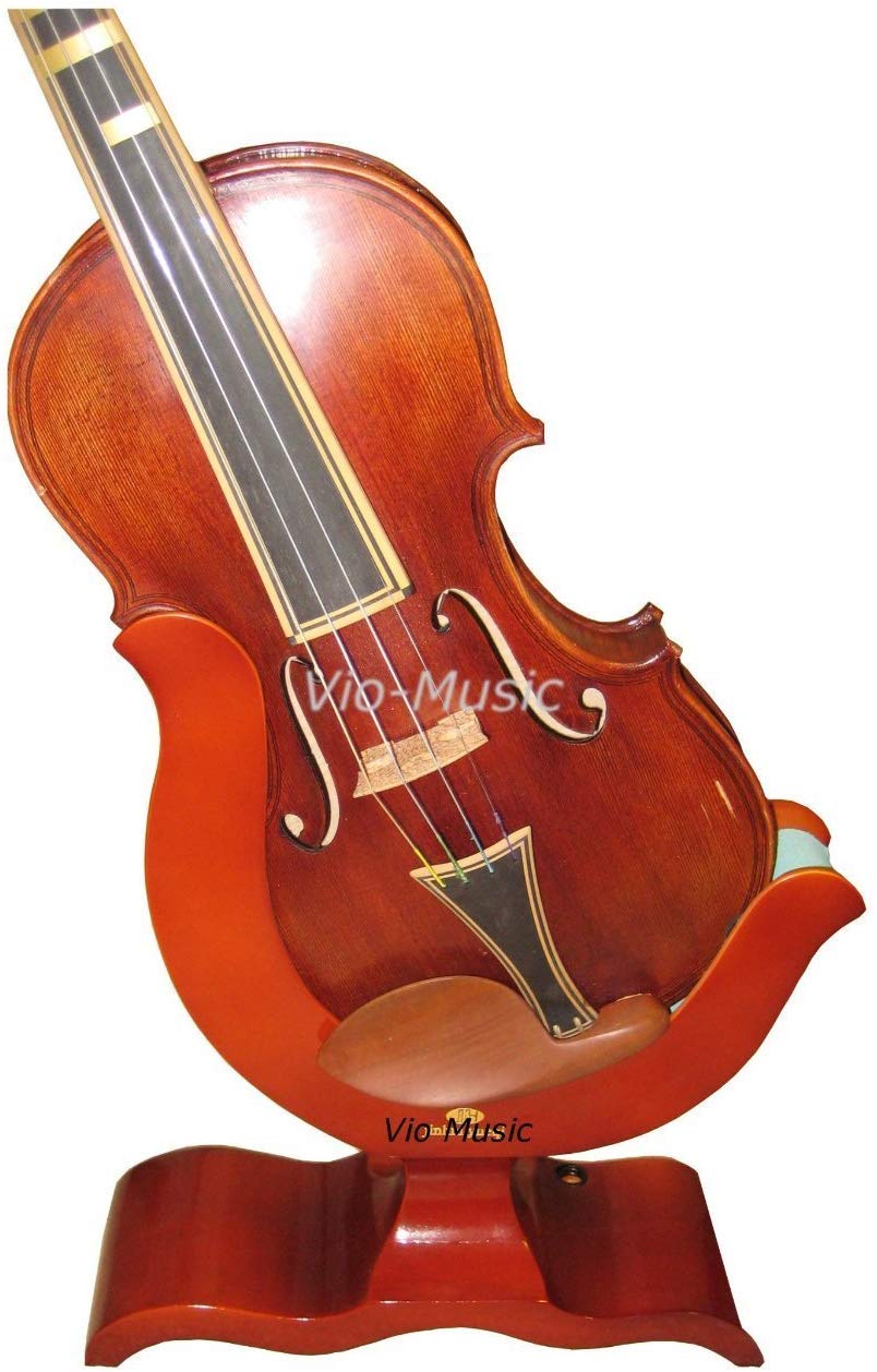 Vio Music Violin and Bow Wooden Holder (Stand)