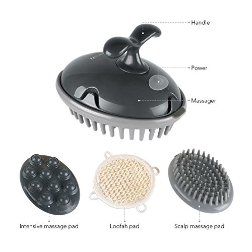 Marnur Electric Scalp Massager Shampoo Brush