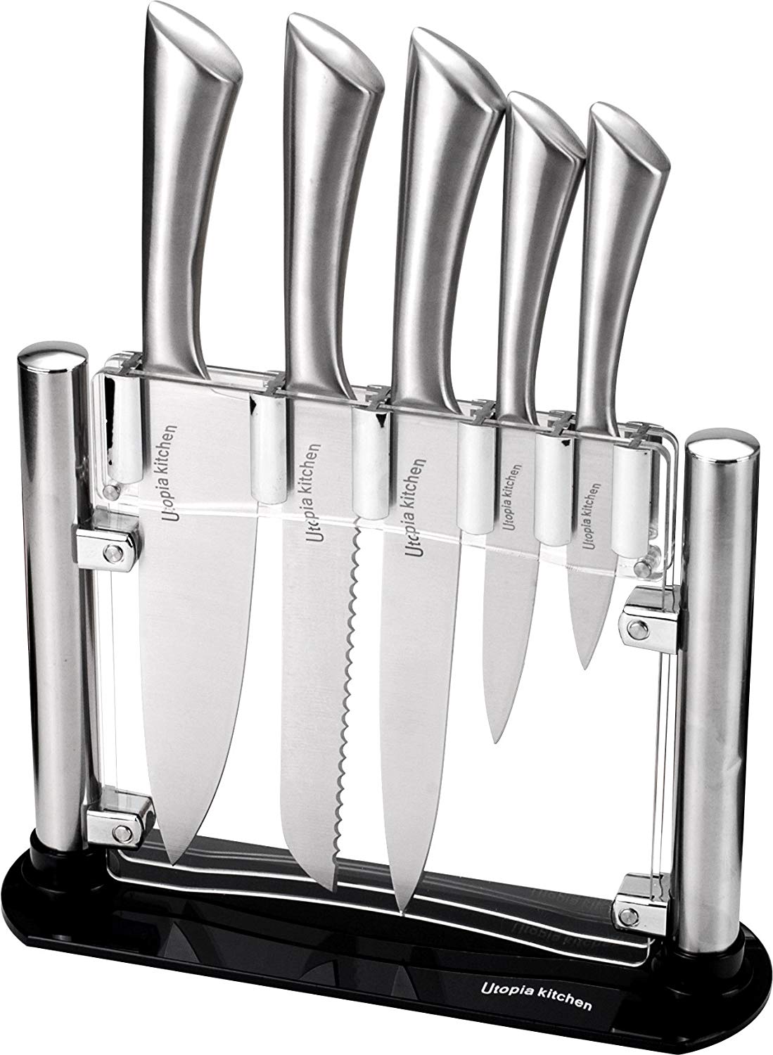 Utopia Kitchen Premium Class Stainless Steel Kitchen 6 Piece Knives Set Utopia Kitchen Premium Class Stainless Steel Kitchen 6 Piece Knives Set