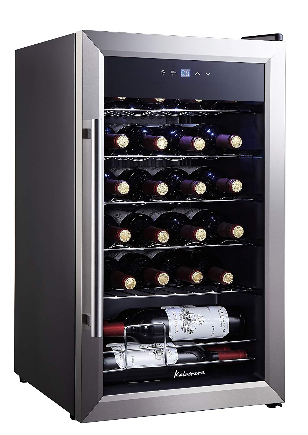 Kalamera 24 Bottle Single Zone Wine Cooler Small Fridge Kalamera 24 Bottle Single Zone Wine Cooler Small Fridge