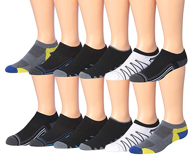 James Fiallo Men's 12-pack Low Cut Athletic Socks
