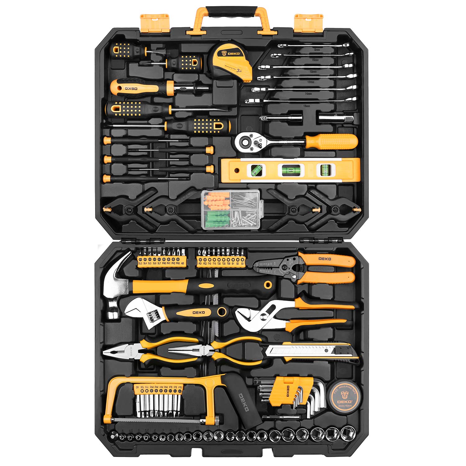 Dekopro 168 Piece Socket Wrench Auto Repair Tool Combination Package Mixed Tool Set