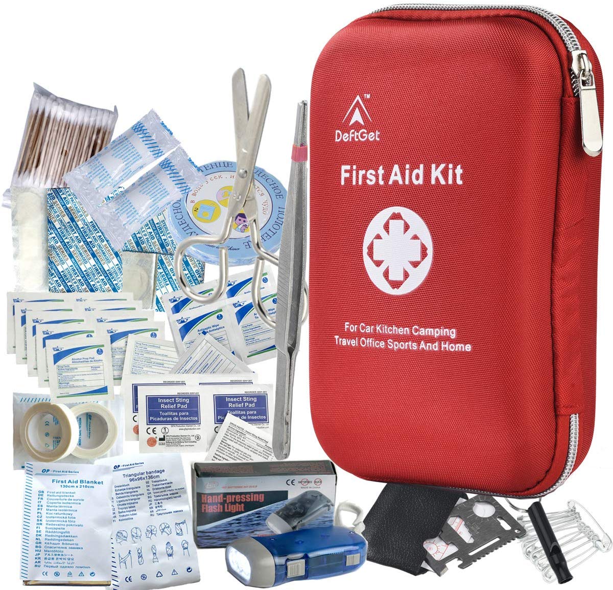 DeftGet 163 Piece First Aid Kit DeftGet 163 Piece First Aid Kit