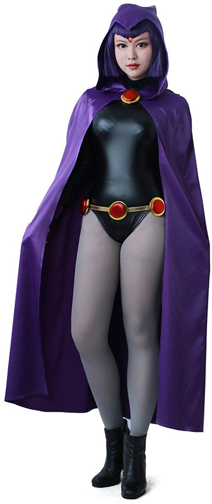 Miccostumes Women's Rachel Purple Cloak Black Jumpsuit Cosplay Miccostumes Women's Rachel Purple Cloak Black Jumpsuit Cosplay 