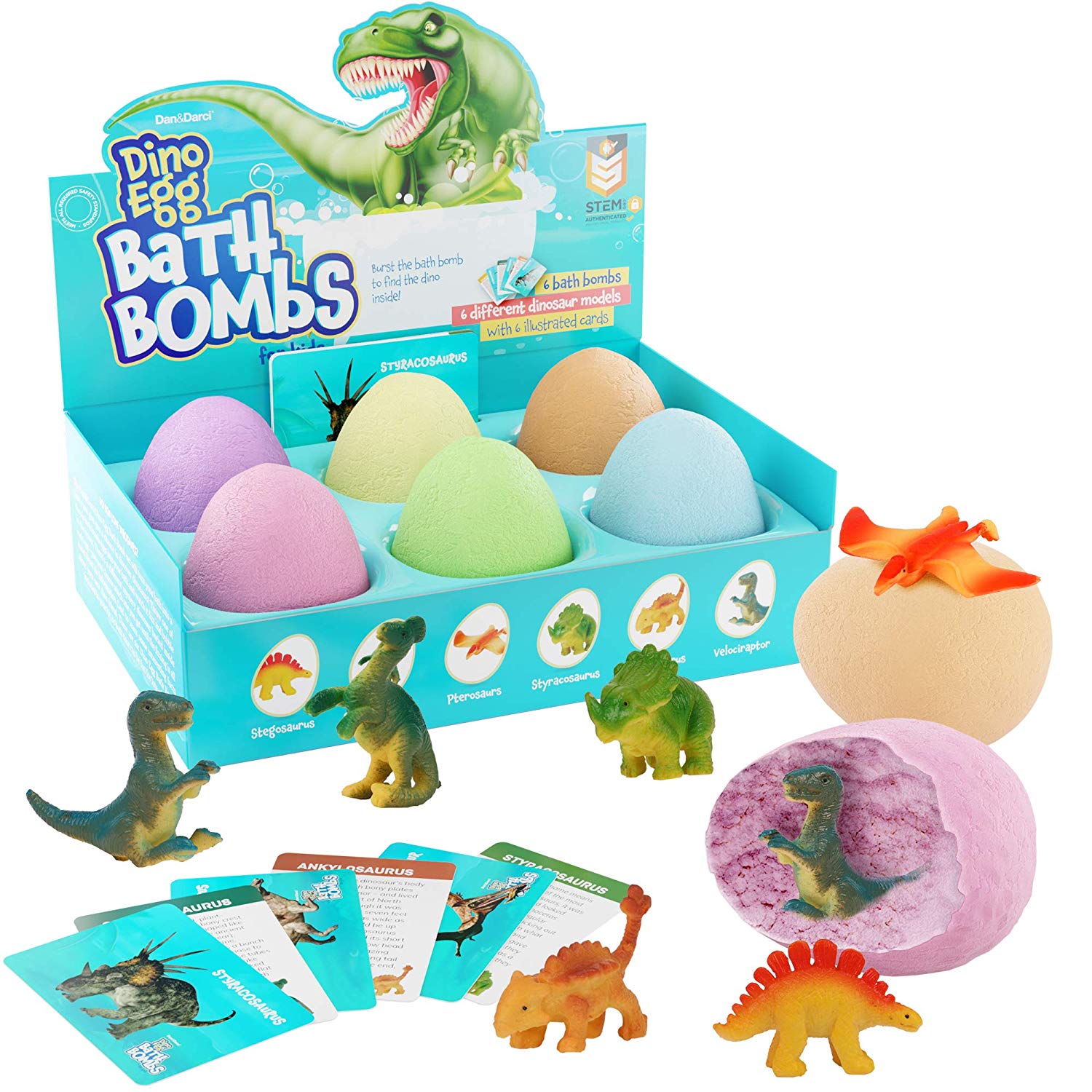 Dino Egg Bath Bombs With Surprise