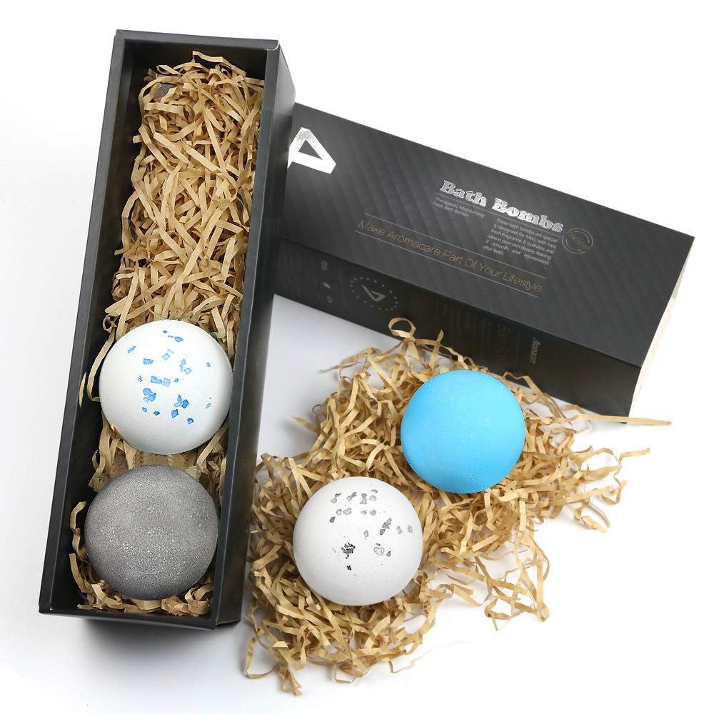 Bath Bombs for Men, Natural Men's Bath Bombs with Epsom Salt Bath Bombs for Men, Natural Men's Bath Bombs with Epsom Salt