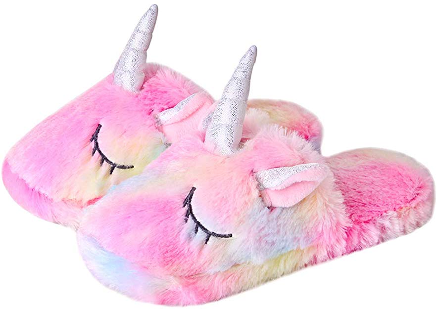 Anddyam Kids Family Unicorn Slippers Household Anti-Slip Anddyam Kids Family Unicorn Slippers Household Anti-Slip