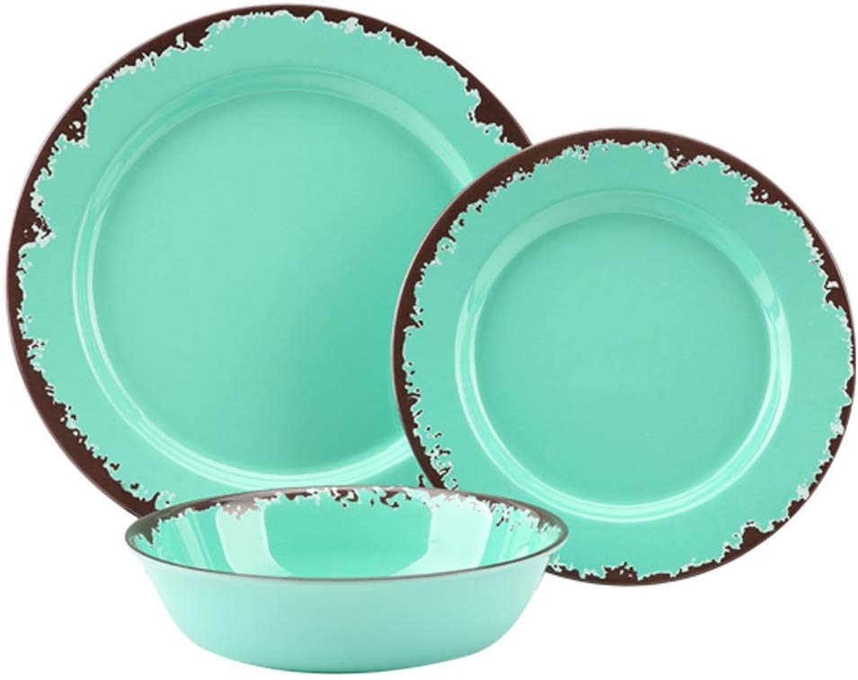 Yinshine Rustic Melamine Dinnerware Set