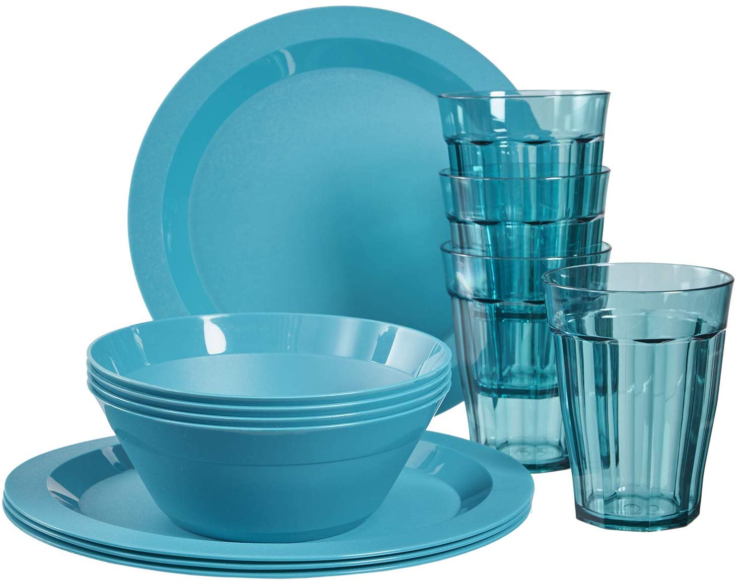 Cambridge Plastic Plate, Bowl, and Tumbler Dinnerware