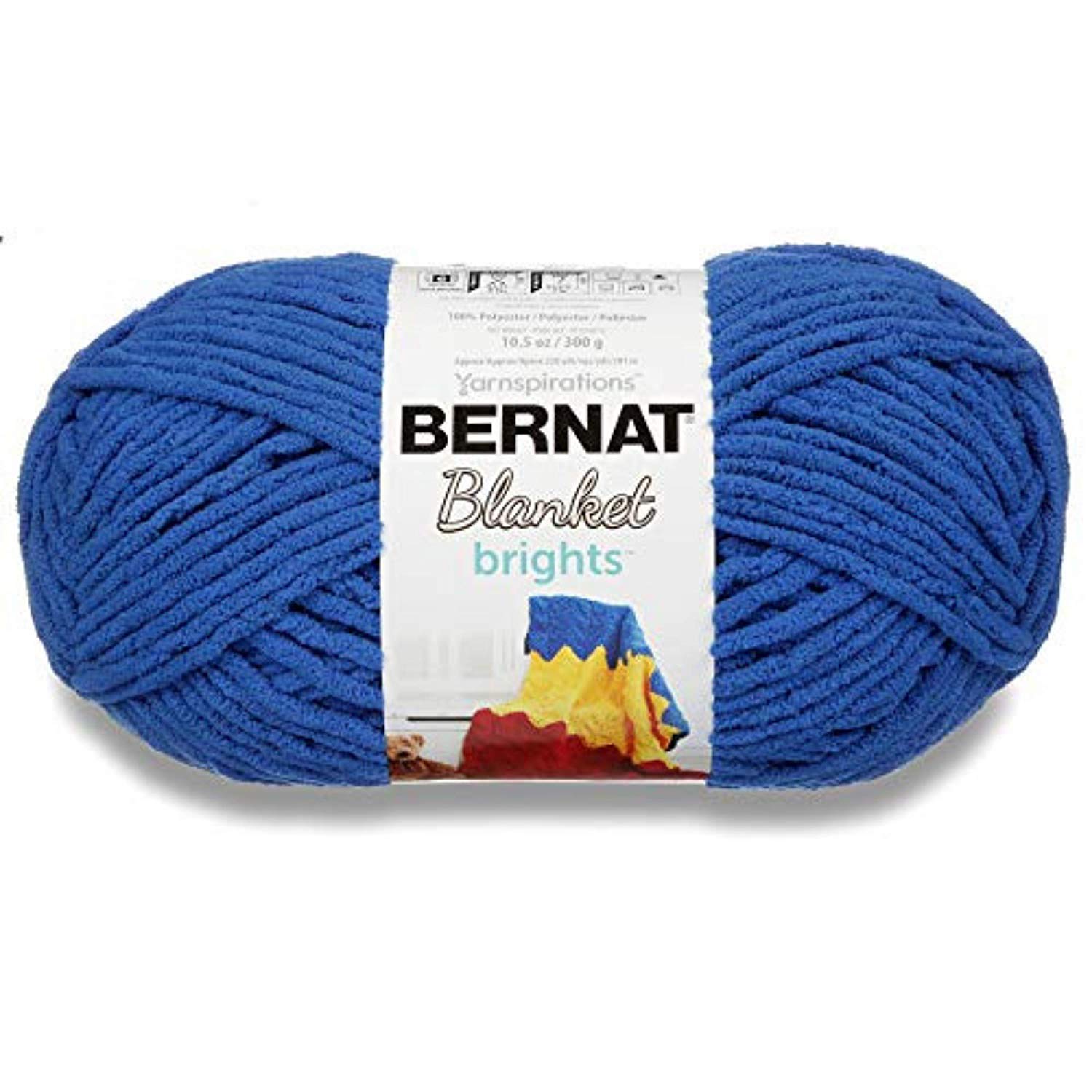 Bernat Blanket Bright Yarn, Royal Blue