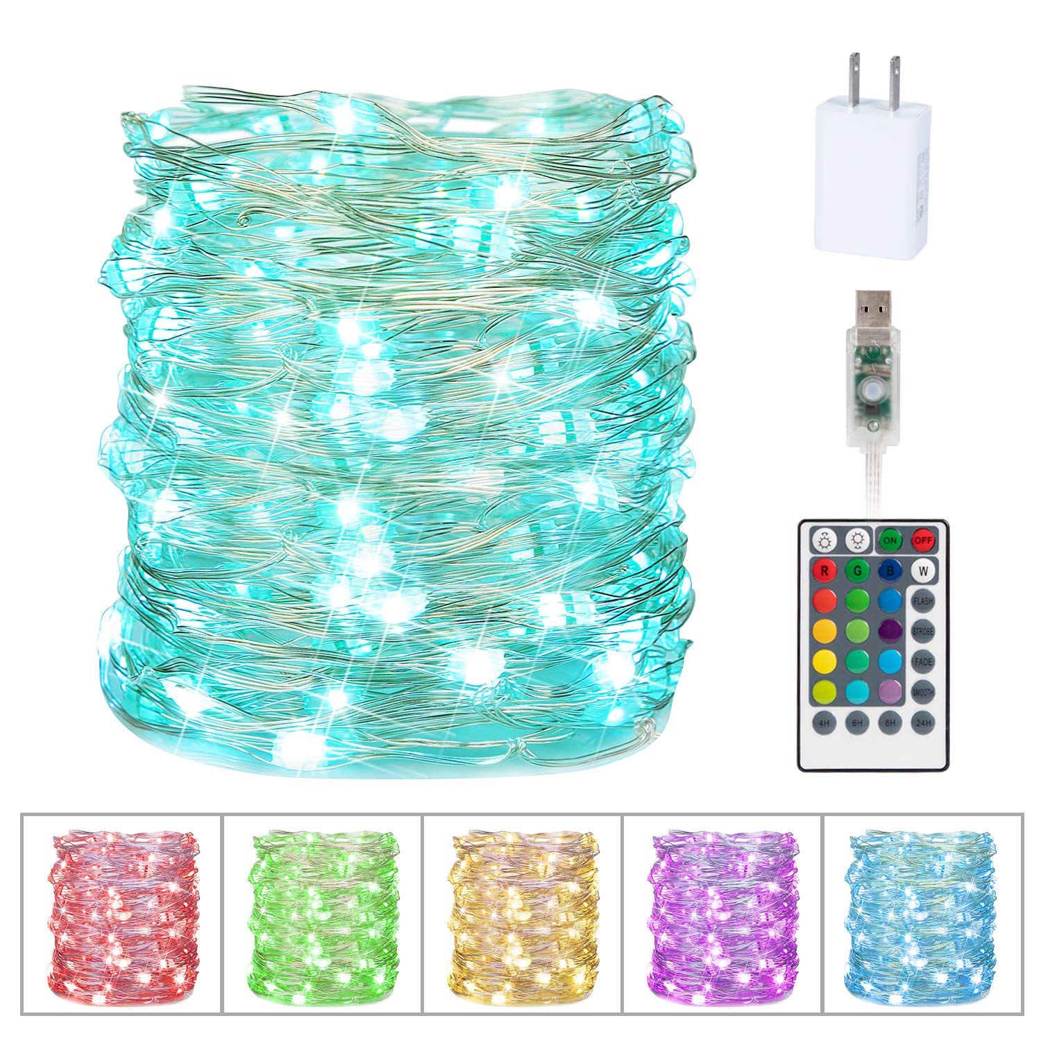 Minetom 33ft 100leds Fairy Lights String Lights