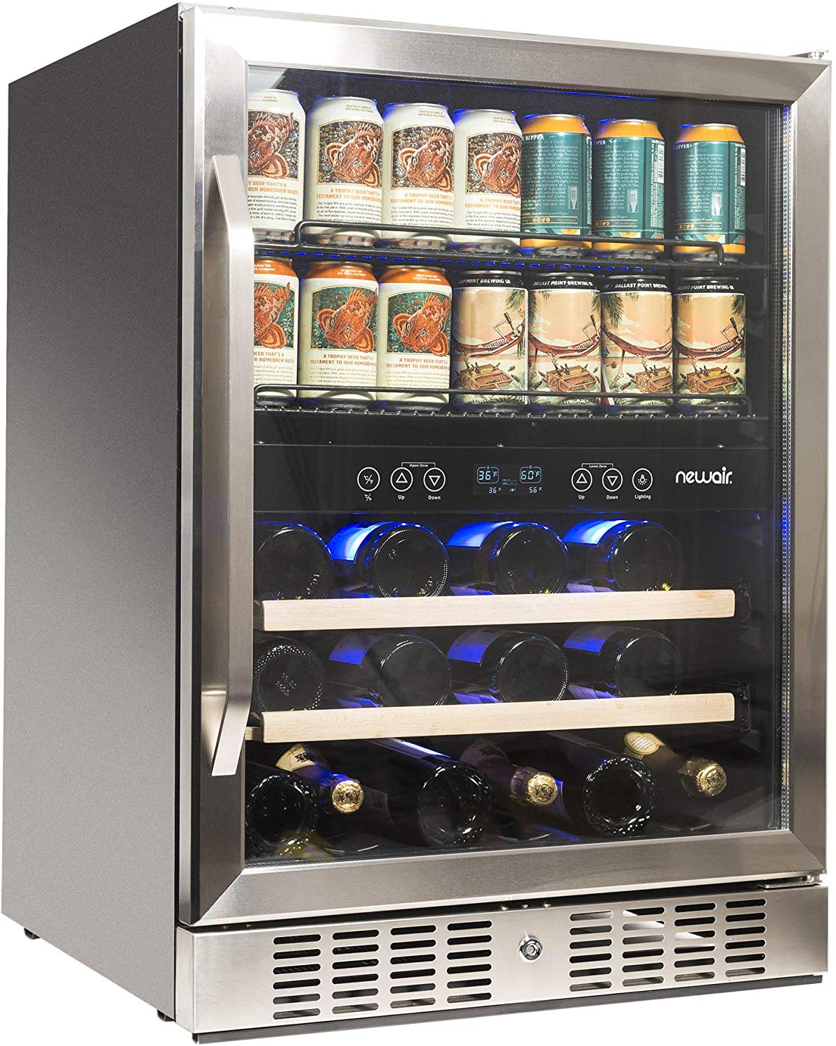 NewAir Beverage Stainless Refrigerator