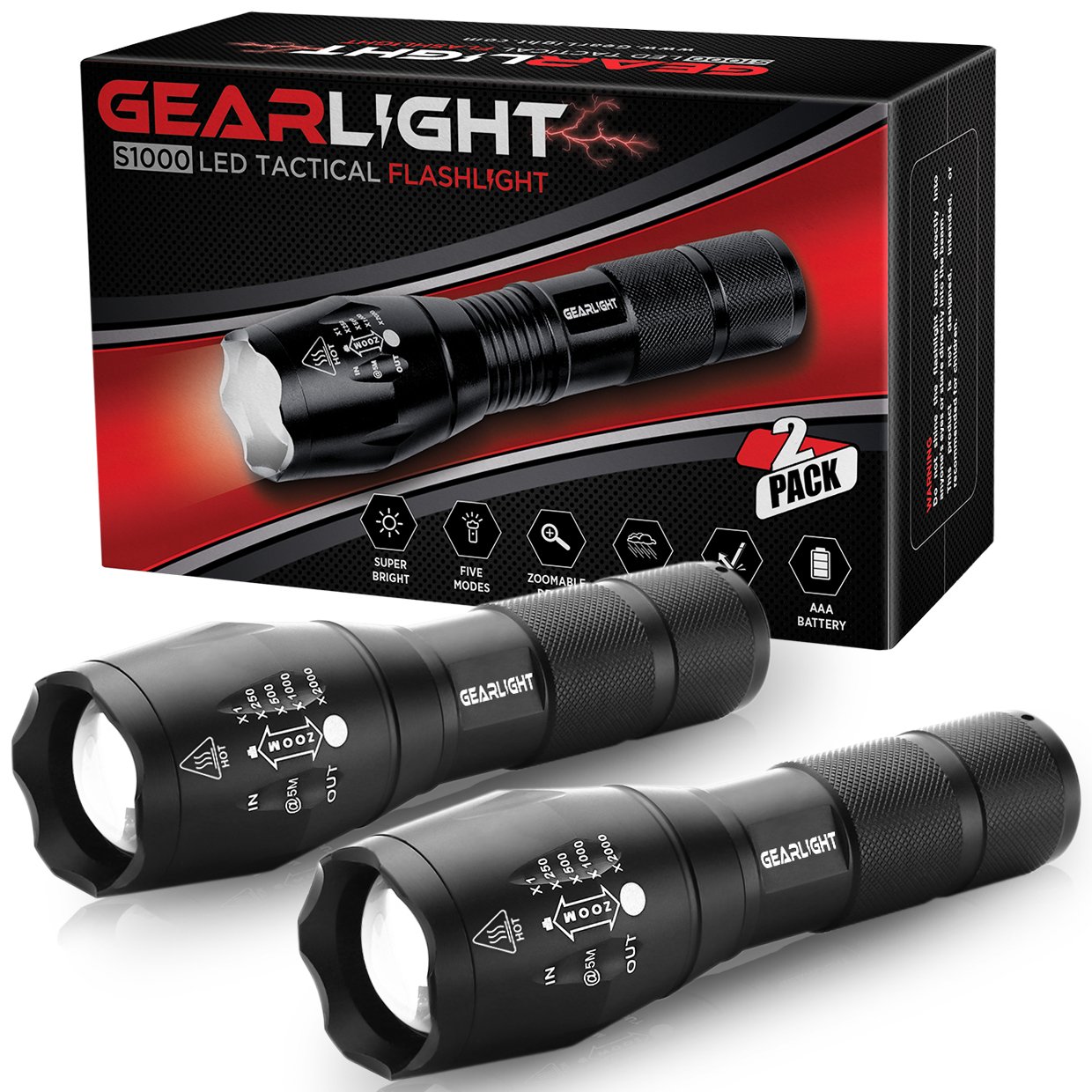 Gearlight Led Tactical Flashlight S1000