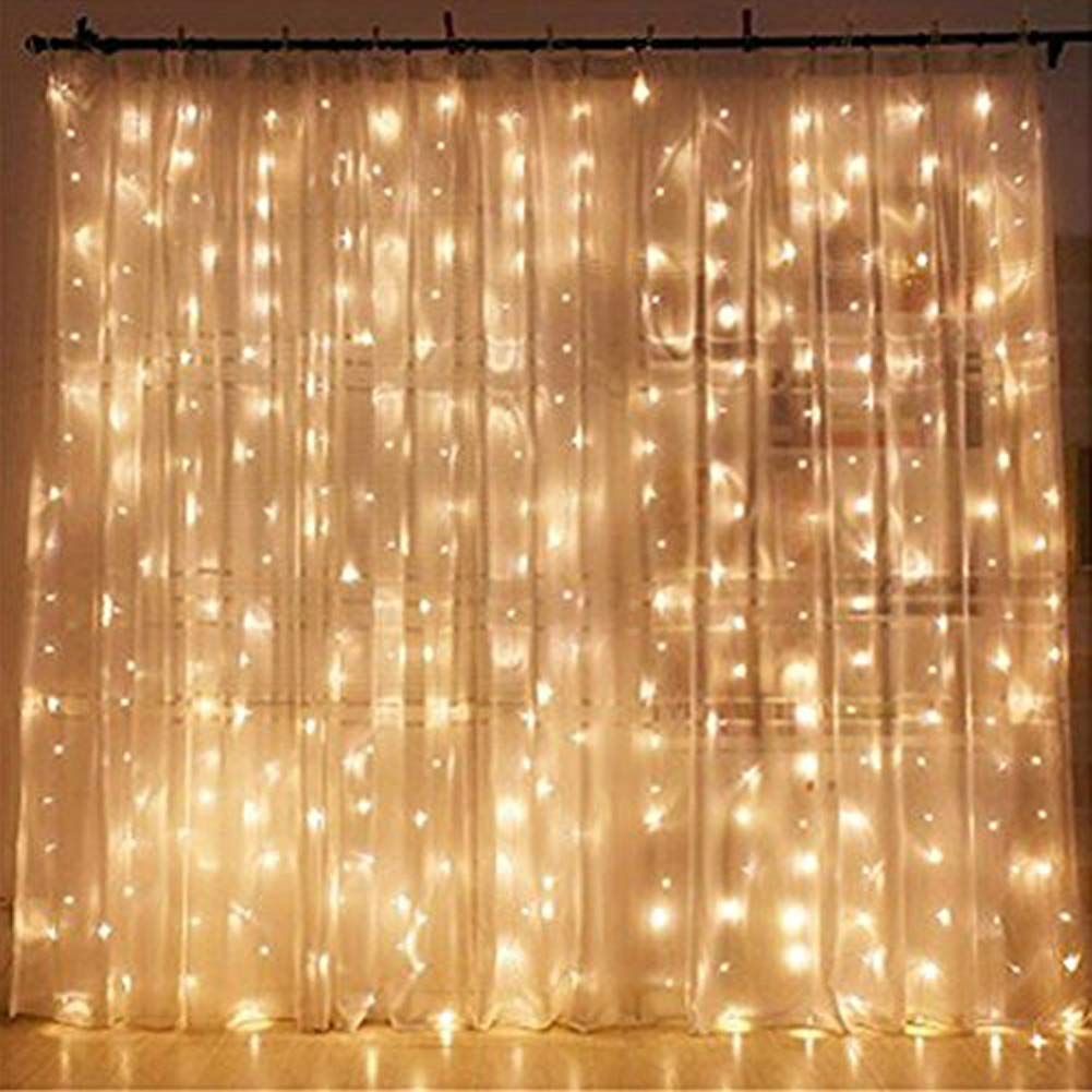 Twinkle Star 300 Led Window Curtain String Light