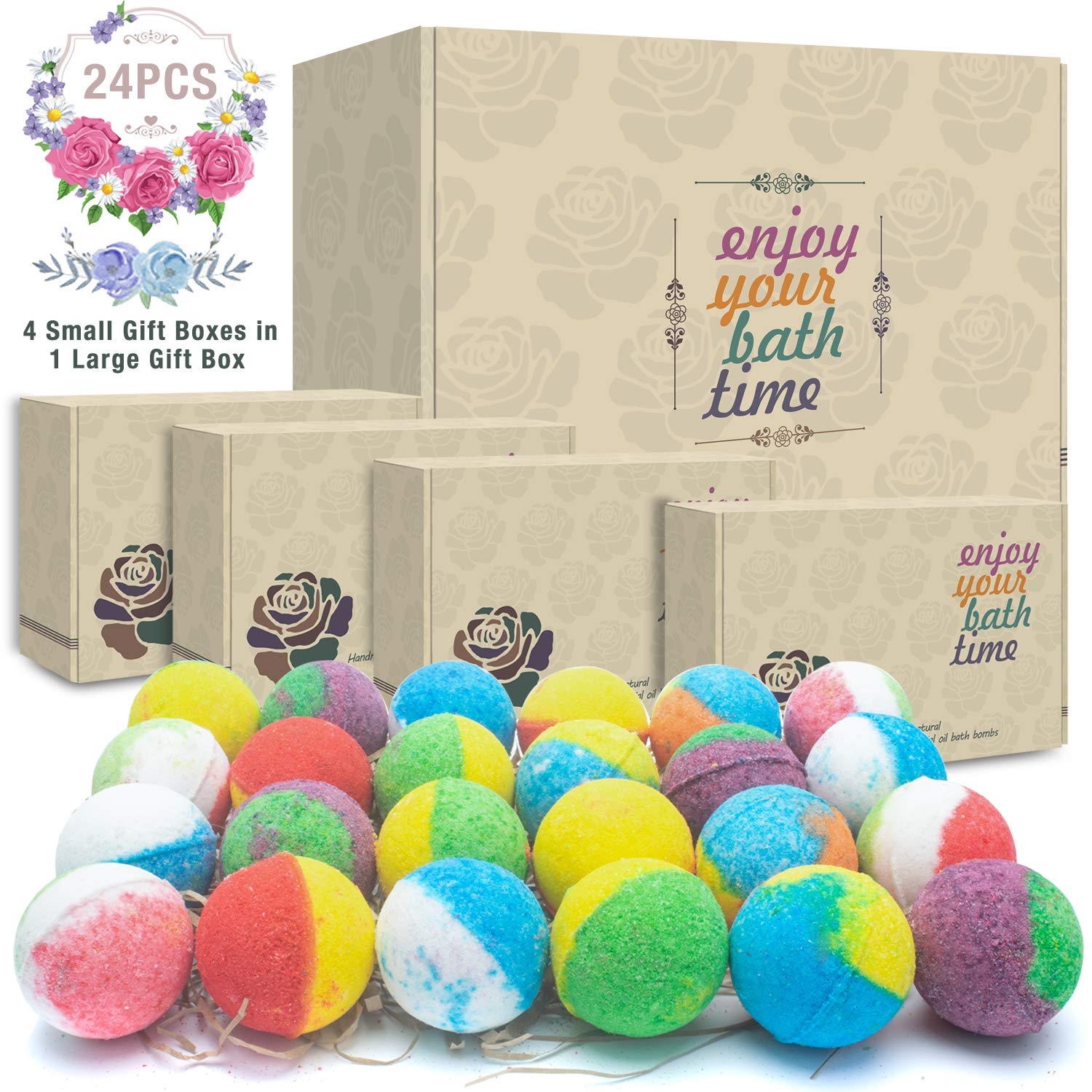 24 Organic and Natural Bath Bombs