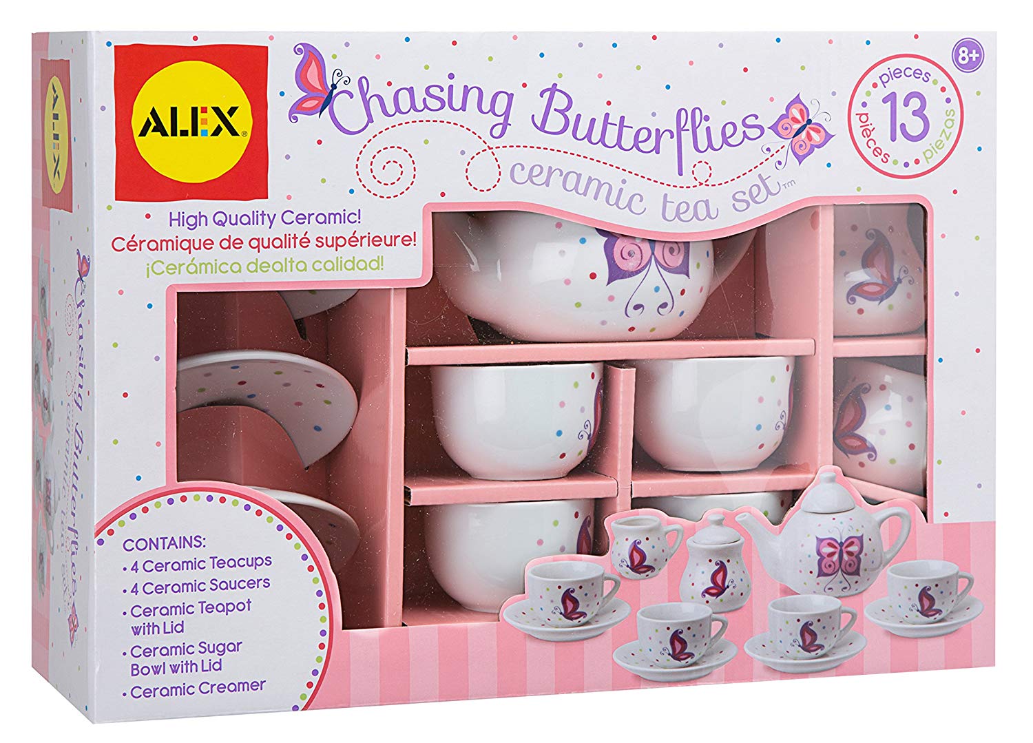 Toys Chasing Butterflies Ceramic Tea Set